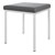 Hocker mit Polster, L x B 40 x 40 cm, Gestellfarbe wei
