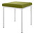Hocker mit Polster, L x B 40 x 40 cm, Gestellfarbe wei