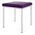 Hocker mit Polster, L x B 40 x 40 cm, Gestellfarbe wei