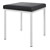 Hocker mit Polster, L x B 40 x 40 cm, Gestellfarbe wei