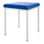 Hocker mit Polster, L x B 40 x 40 cm, Gestellfarbe wei