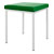 Hocker mit Polster, L x B 40 x 40 cm, Gestellfarbe wei