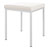 Hocker mit Polster, L x B 40 x 40 cm, Gestellfarbe wei