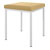 Hocker mit Polster, L x B 40 x 40 cm, Gestellfarbe wei