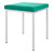 Hocker mit Polster, L x B 40 x 40 cm, Gestellfarbe wei