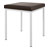Hocker mit Polster, L x B 40 x 40 cm, Gestellfarbe wei