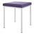 Hocker mit Polster, L x B 40 x 40 cm, Gestellfarbe wei