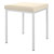 Hocker mit Polster, L x B 40 x 40 cm, Gestellfarbe wei