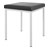 Hocker mit Polster, L x B 40 x 40 cm, Gestellfarbe wei