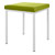 Hocker mit Polster, L x B 40 x 40 cm, Gestellfarbe wei
