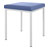 Hocker mit Polster, L x B 40 x 40 cm, Gestellfarbe wei