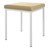 Hocker mit Polster, L x B 40 x 40 cm, Gestellfarbe wei