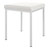 Hocker mit Polster, L x B 40 x 40 cm, Gestellfarbe wei