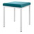 Hocker mit Polster, L x B 40 x 40 cm, Gestellfarbe wei