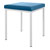 Hocker mit Polster, L x B 40 x 40 cm, Gestellfarbe wei