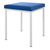 Hocker mit Polster, L x B 40 x 40 cm, Gestellfarbe wei