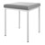 Hocker mit Polster, L x B 40 x 40 cm, Gestellfarbe wei