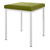 Hocker mit Polster, L x B 40 x 40 cm, Gestellfarbe wei