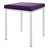 Hocker mit Polster, L x B 40 x 40 cm, Gestellfarbe wei
