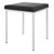Hocker mit Polster, L x B 40 x 40 cm, Gestellfarbe wei
