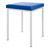 Hocker mit Polster, L x B 40 x 40 cm, Gestellfarbe wei