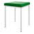 Hocker mit Polster, L x B 40 x 40 cm, Gestellfarbe wei