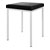 Hocker mit Polster, L x B 40 x 40 cm, Gestellfarbe wei