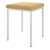 Hocker mit Polster, L x B 40 x 40 cm, Gestellfarbe wei