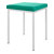 Hocker mit Polster, L x B 40 x 40 cm, Gestellfarbe wei