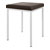 Hocker mit Polster, L x B 40 x 40 cm, Gestellfarbe wei