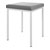 Hocker mit Polster, L x B 40 x 40 cm, Gestellfarbe wei