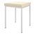 Hocker mit Polster, L x B 40 x 40 cm, Gestellfarbe wei