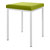 Hocker mit Polster, L x B 40 x 40 cm, Gestellfarbe wei