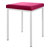 Hocker mit Polster, L x B 40 x 40 cm, Gestellfarbe wei