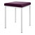 Hocker mit Polster, L x B 40 x 40 cm, Gestellfarbe wei