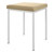 Hocker mit Polster, L x B 40 x 40 cm, Gestellfarbe wei