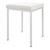 Hocker mit Polster, L x B 40 x 40 cm, Gestellfarbe wei
