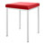 Hocker mit Polster, L x B 40 x 40 cm, Gestellfarbe wei
