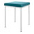 Hocker mit Polster, L x B 40 x 40 cm, Gestellfarbe wei