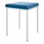 Hocker mit Polster, L x B 40 x 40 cm, Gestellfarbe wei