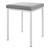Hocker mit Polster, L x B 40 x 40 cm, Gestellfarbe wei