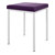 Hocker mit Polster, L x B 40 x 40 cm, Gestellfarbe wei