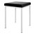 Hocker mit Polster, L x B 40 x 40 cm, Gestellfarbe wei