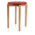 Gymnastikhocker-Set aus Holz inkl. Sitzkissen aus Kunstleder, Set 2-tlg.