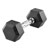 Hex Kompakthantel aus Gummi, 3 kg, Stck