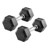 Hex Kompakthantel aus Gummi, 4 kg, Stck