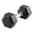 Hex Kompakthantel aus Gummi, 6 kg, Stck