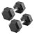 Hex Kompakthantel aus Gummi, 9 kg, Stck
