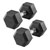 Hex Kompakthantel aus Gummi, 10 kg, Stck