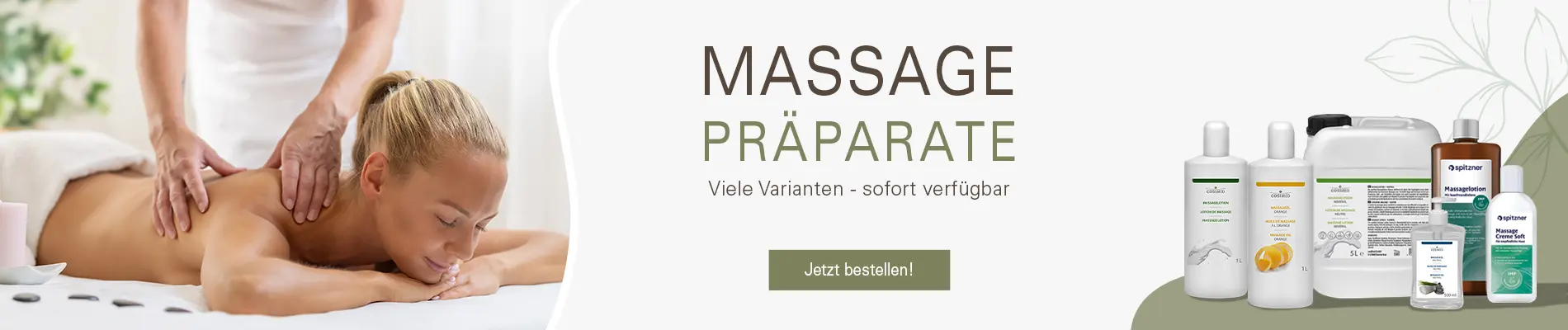 Aktionsbanner: Massagepr�parate bei Sport-Tec